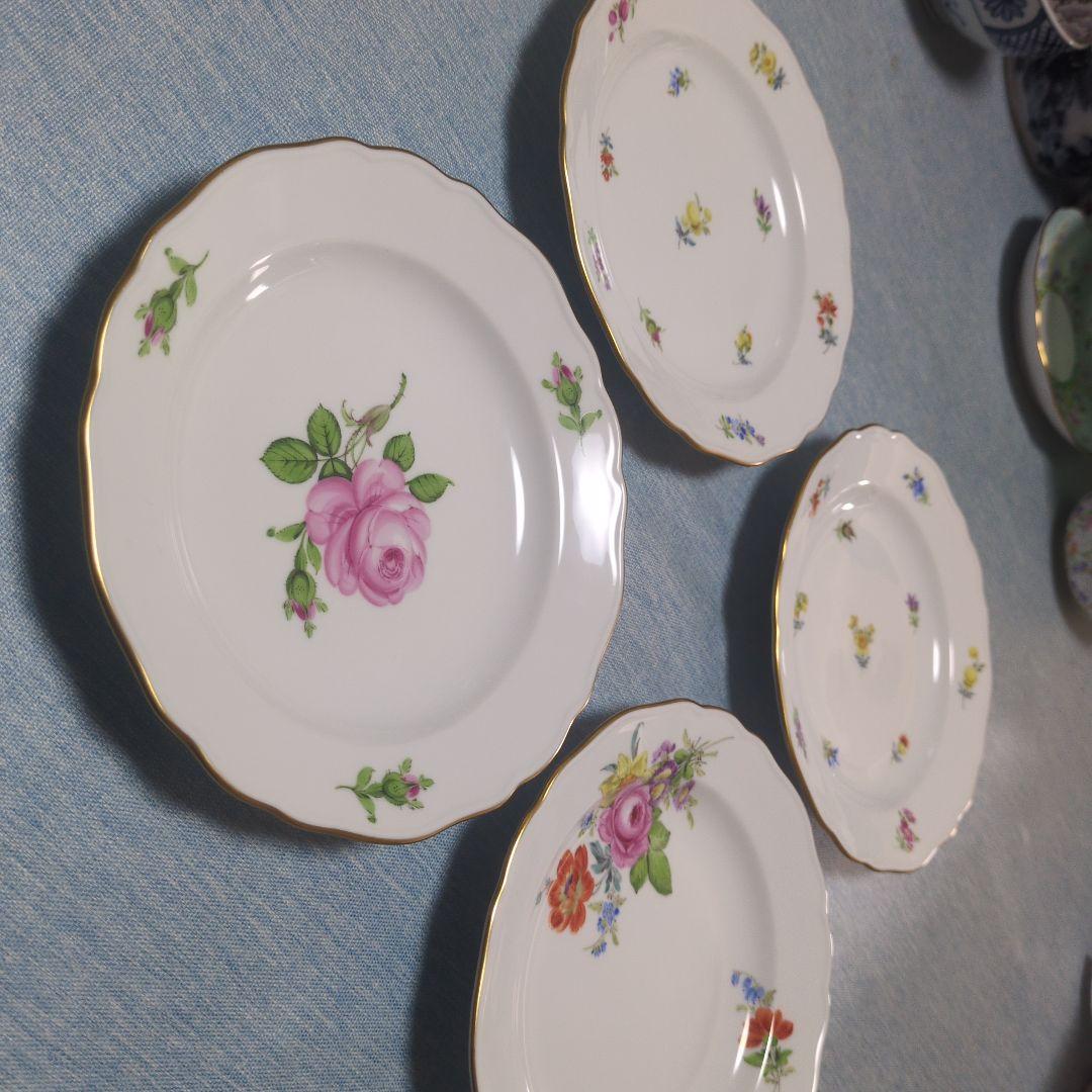 マイセン　18㌢プレート４枚セット