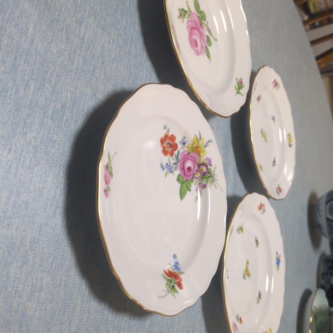 マイセン　18㌢プレート４枚セット