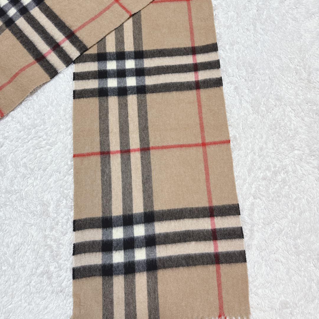 未使用級！BURBERRY メガチェック　マフラー　カシミヤ100% 近年モデル