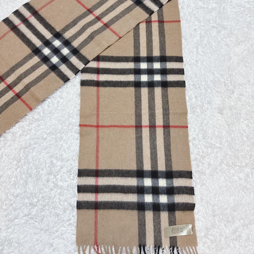 未使用級！BURBERRY メガチェック　マフラー　カシミヤ100% 近年モデル