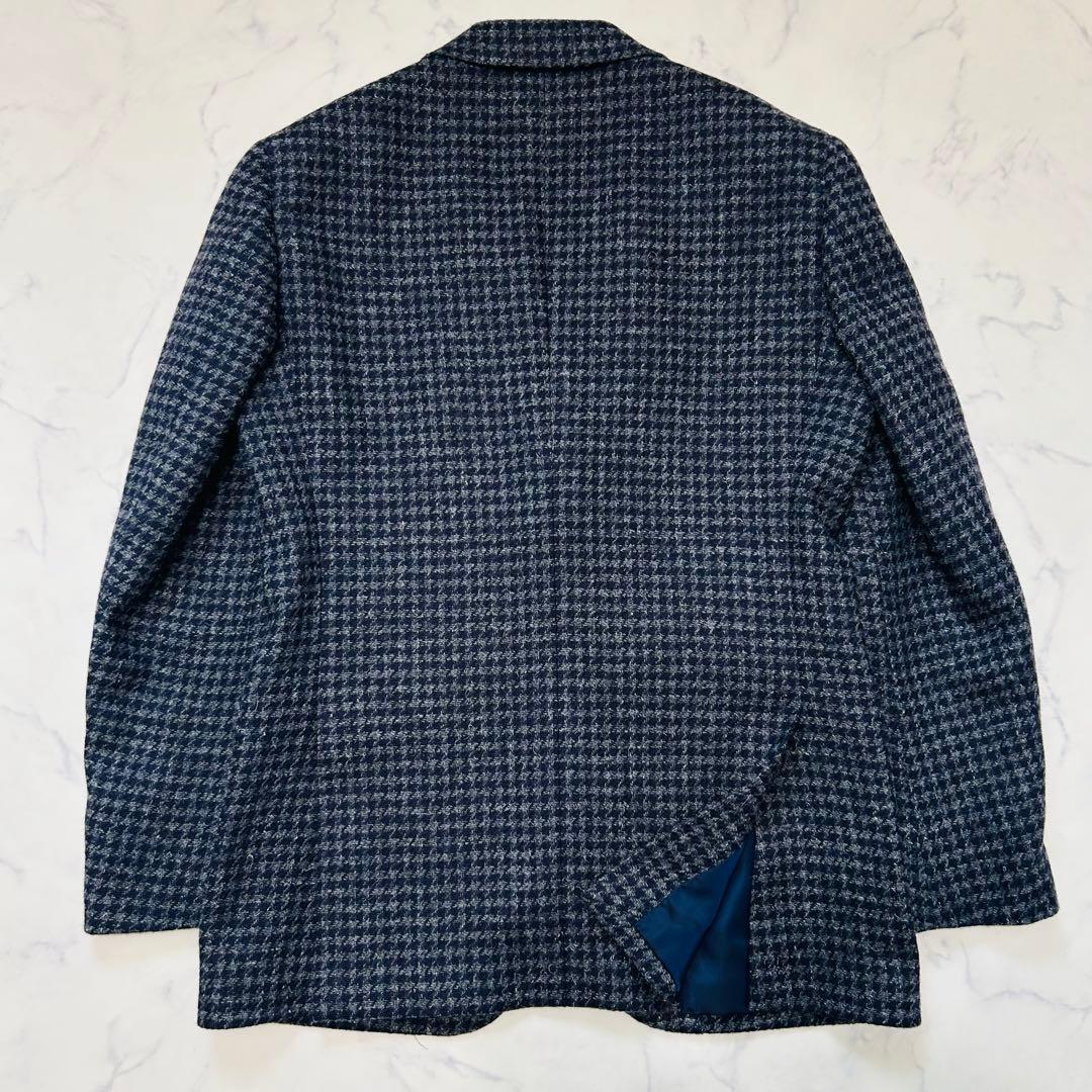 【美品】BEAMS F CAMPORE ハウンドトゥース ツイードジャケット　L