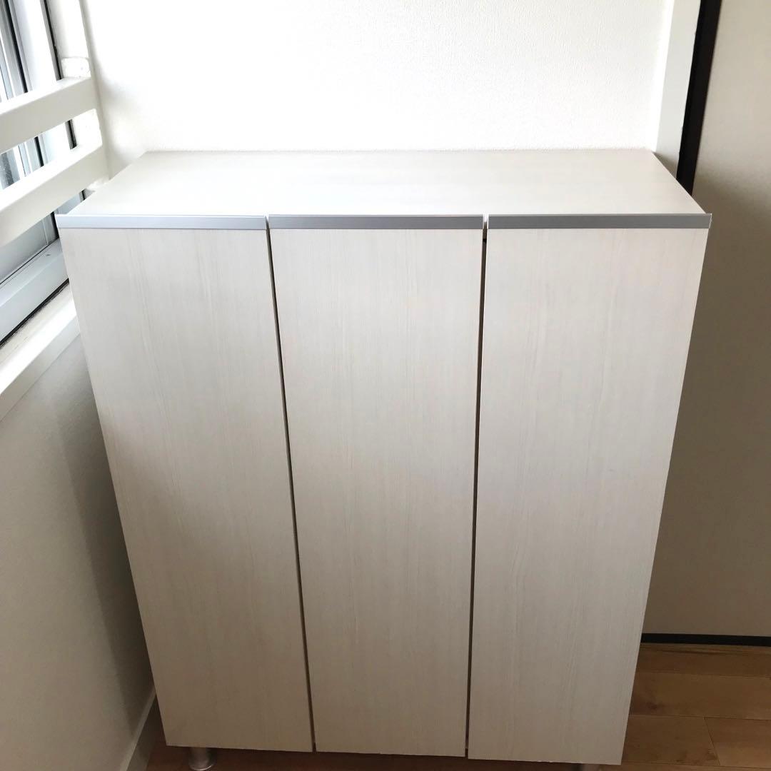 ニトリ　シューズボックスリアル　ロー　大川家具　幅75cm 日本製