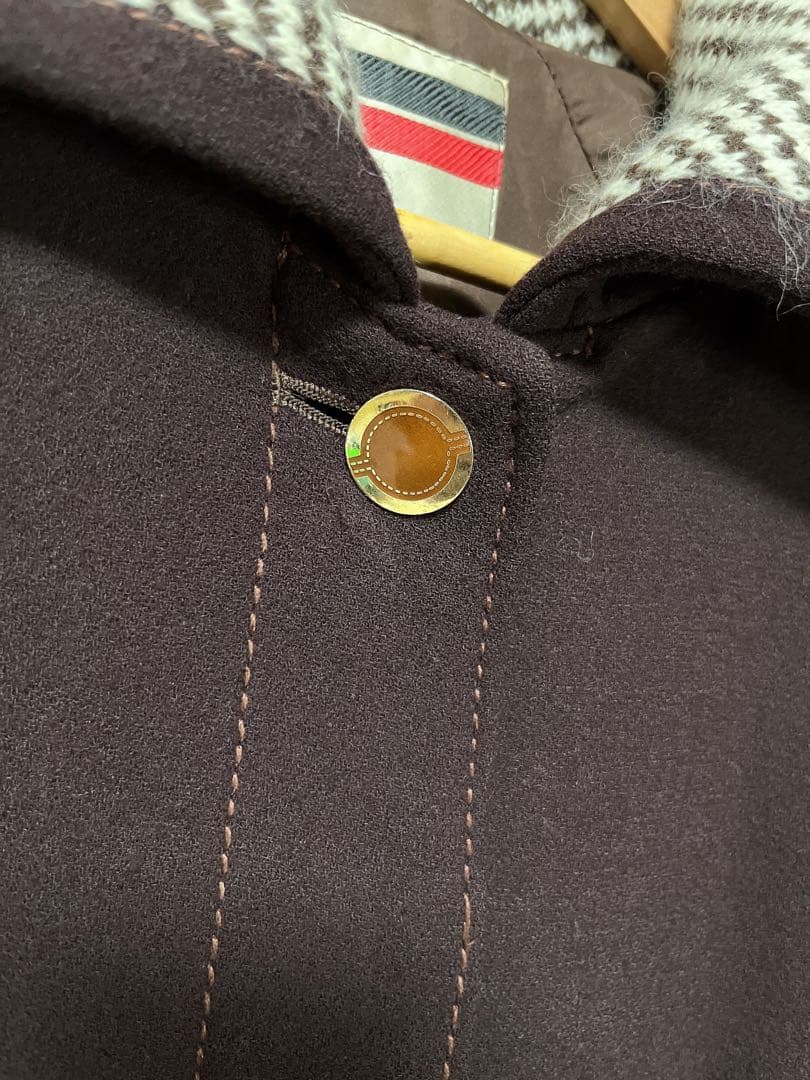 美品　MaxMara マックスマーラ　シングル　ツイード　チェスターコート　９