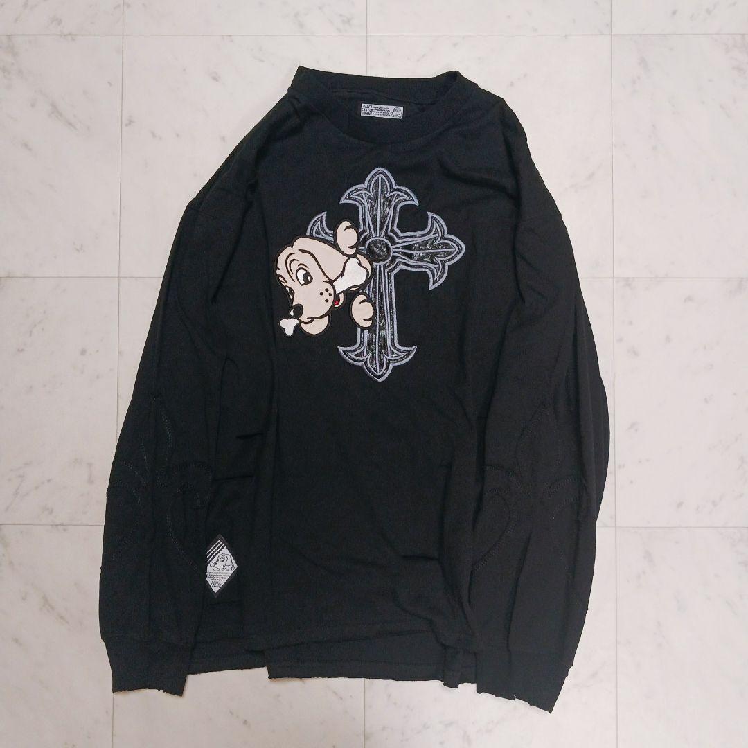 【激レア】ガルフィー　ガリノハーツ　別注ビッグロゴ　スタッズ　ダメージ　ロンT