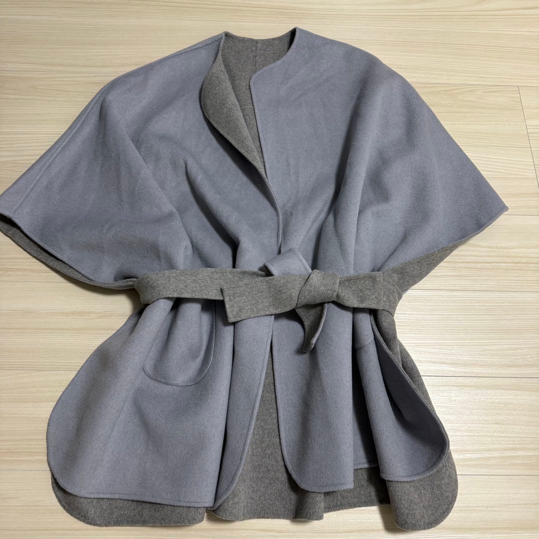 美品✨ロクユナイテッドアローズ リバーポンチョコート 五明祐子さん着用 ベルト付