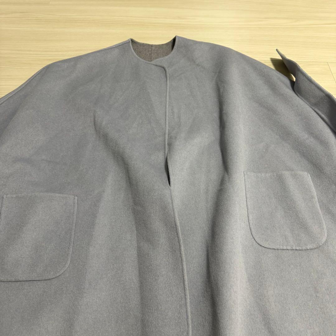 美品✨ロクユナイテッドアローズ リバーポンチョコート 五明祐子さん着用 ベルト付