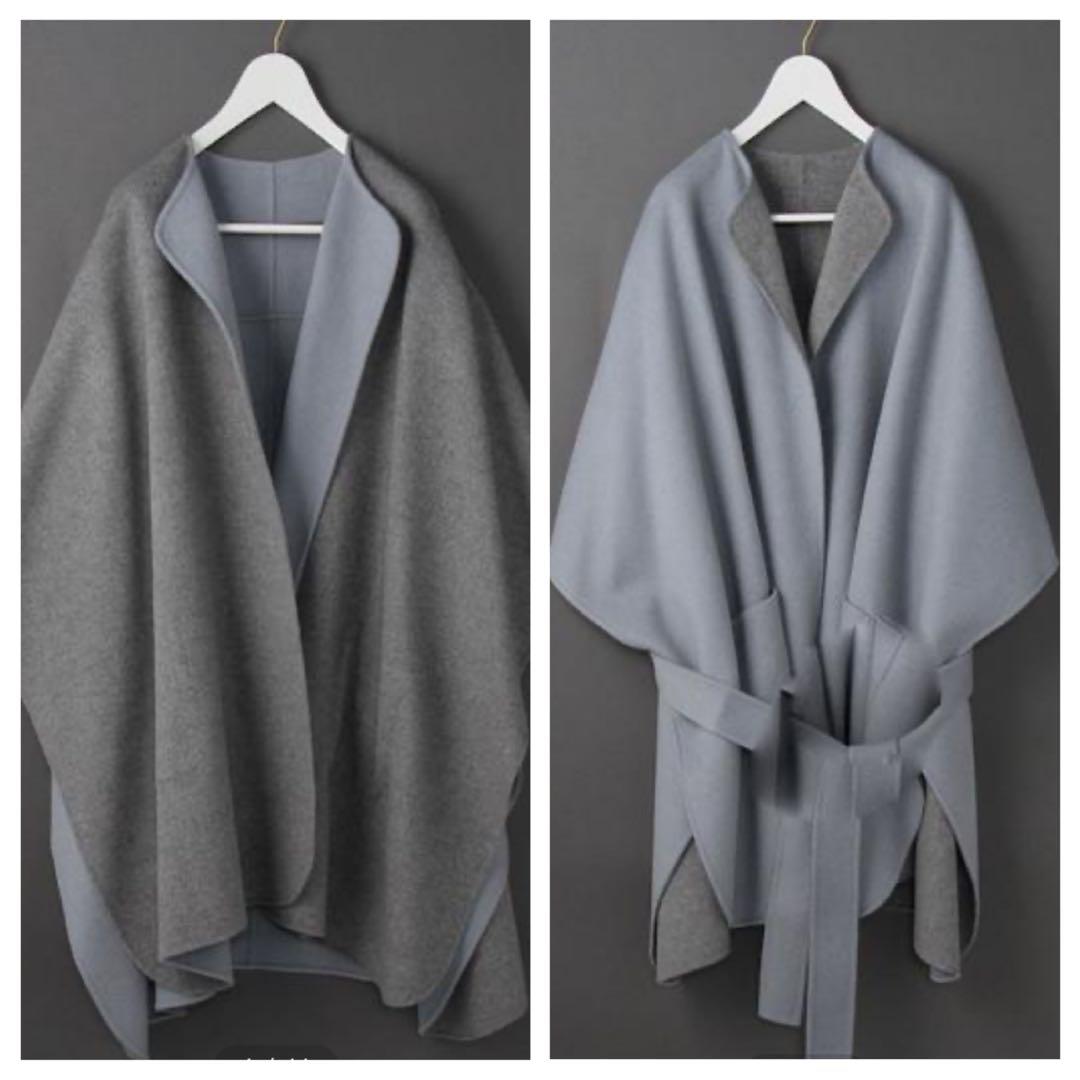 美品✨ロクユナイテッドアローズ リバーポンチョコート 五明祐子さん着用 ベルト付