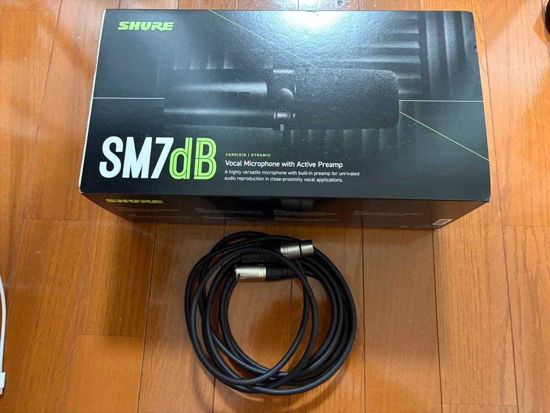 SHURE ダイナミックマイク sm7db + マイクケーブル3m