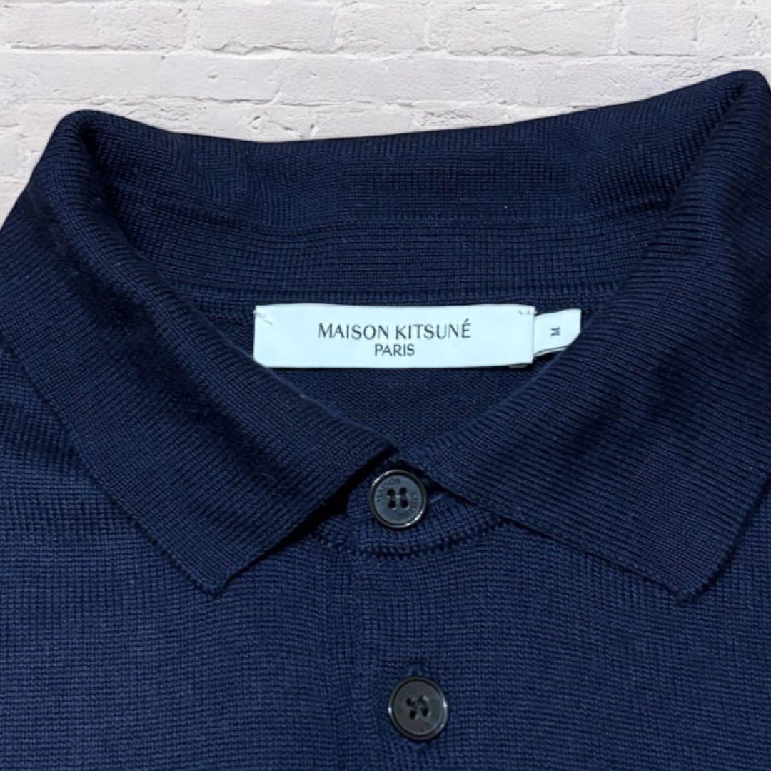 美品 MAISON KITSUNÉ 長袖ポロシャツニット Mサイズ