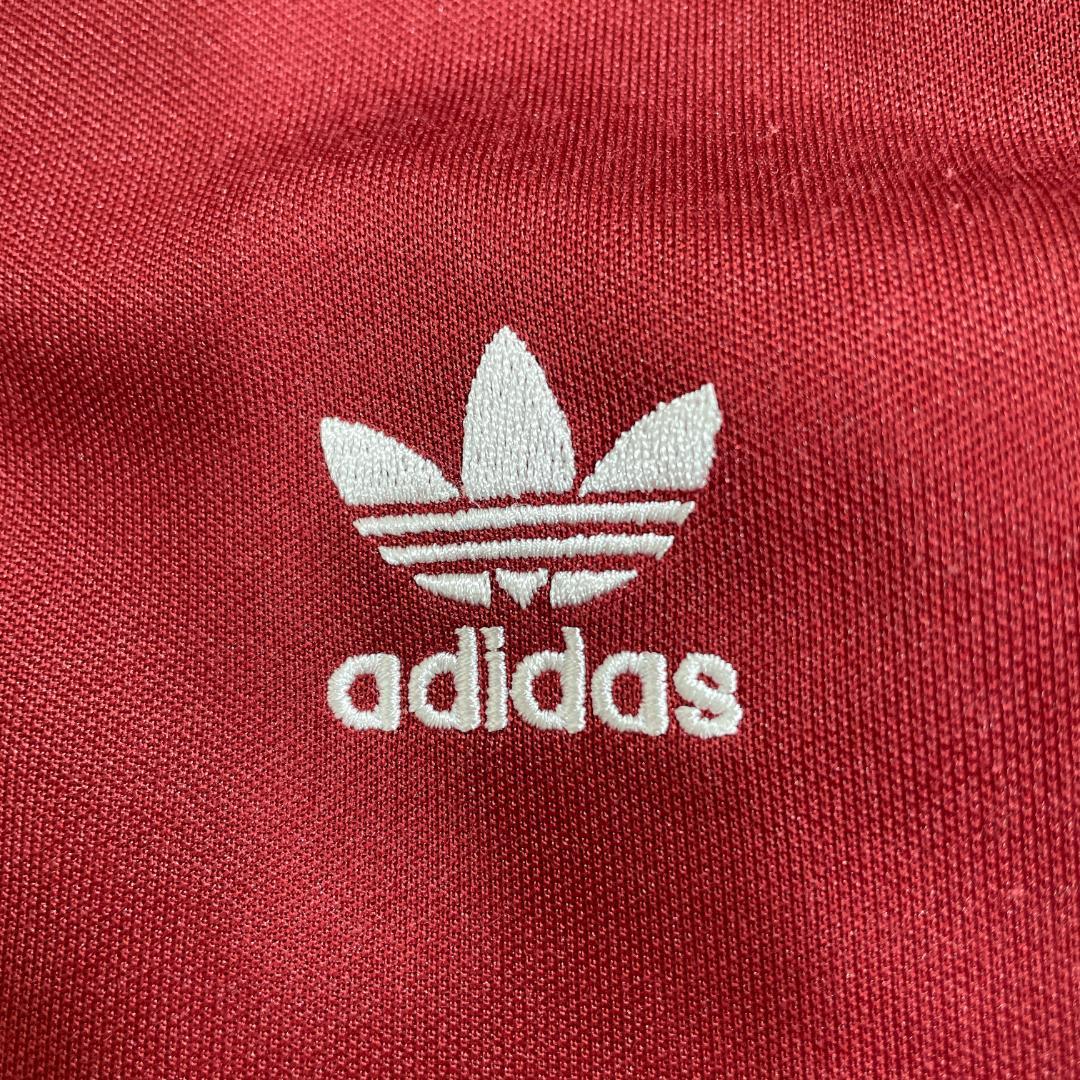 アディダス ベッケンバウアー トラックトップジャージ ボルドー ワインレッド M