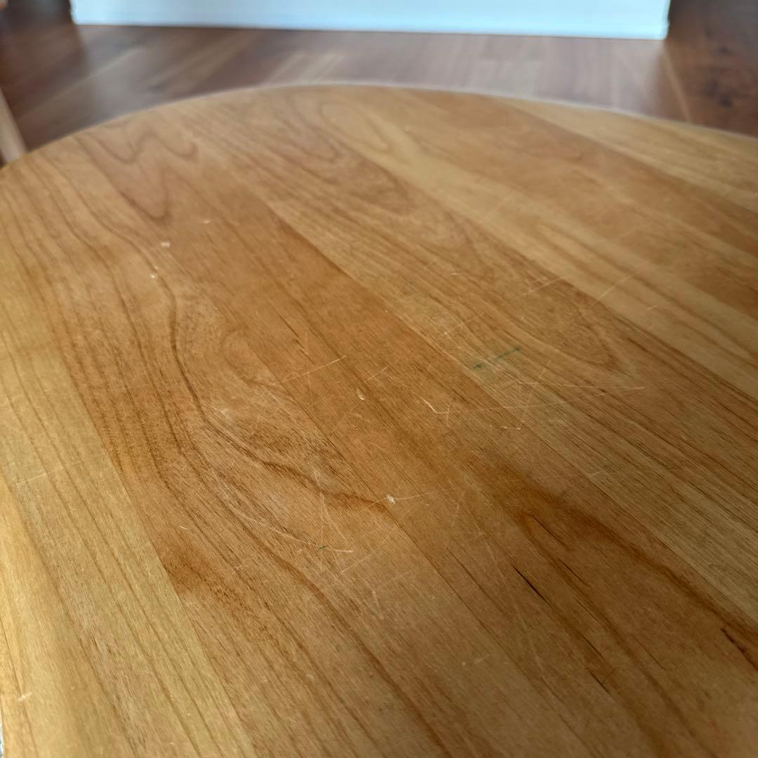 ナチュラルウッド オーバル型センターテーブル