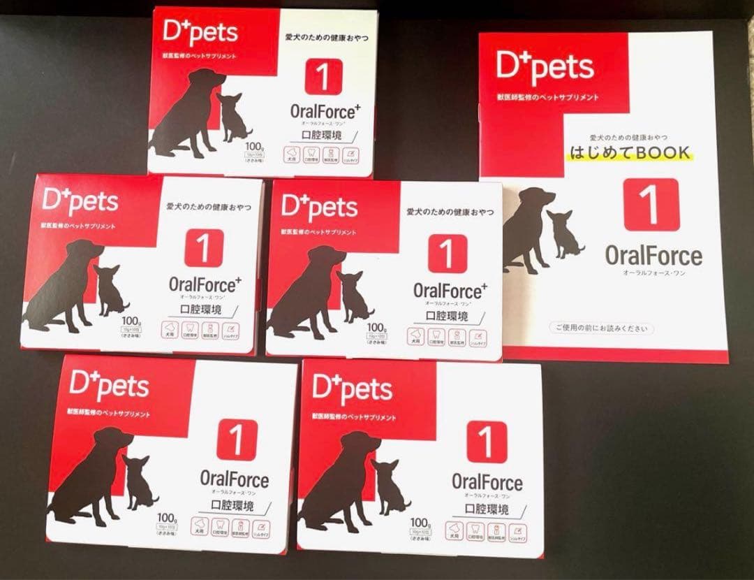 オーラルフォースワン D＋pets/口腔ケア 10ｇ×10包 5箱セット