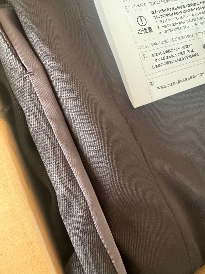 新品　ブラック ツイル　スリーピーススーツ　AB5 パンツ丈75 入学式にも