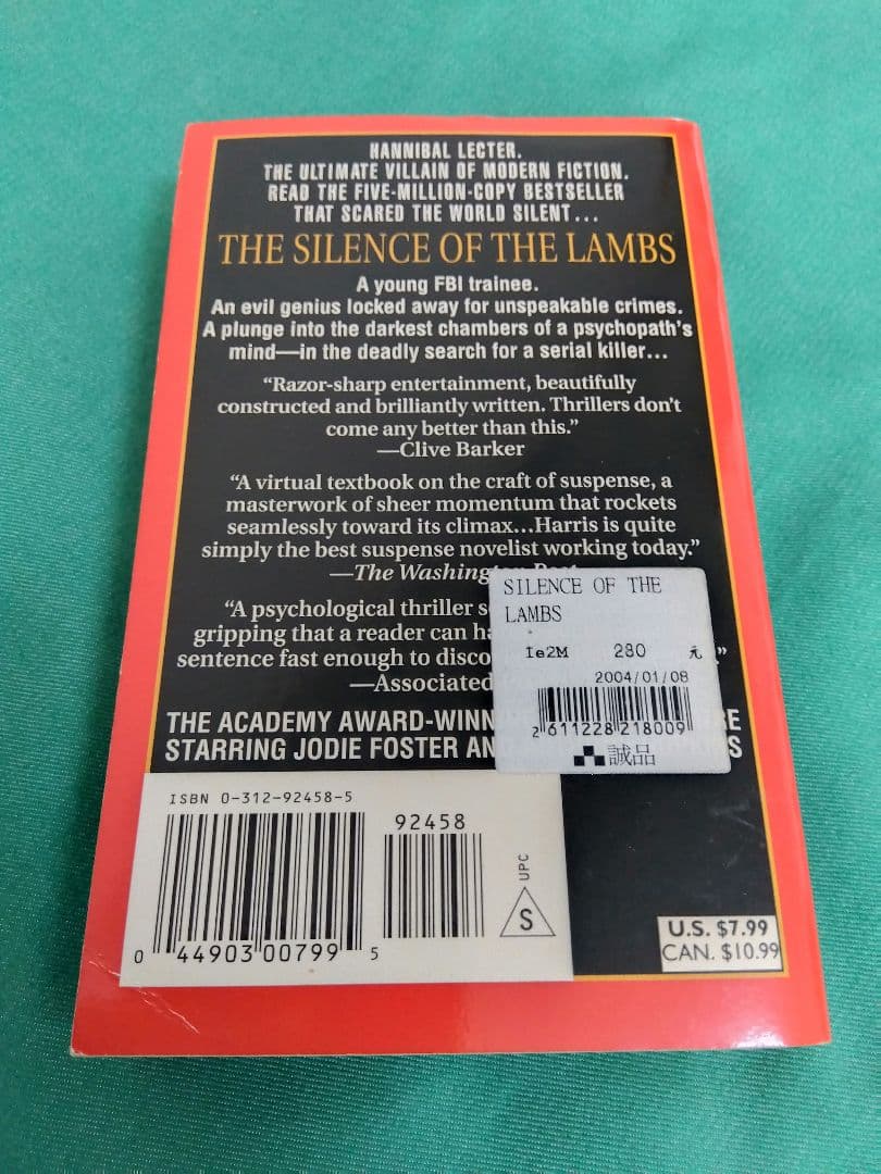 THE SILENCE OF THE LAMBS トマス・ハリス
