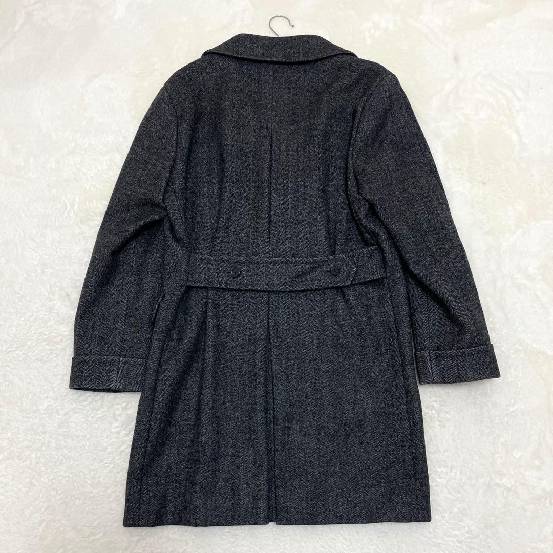 【美品】バーニーズニューヨーク×ロロピアーナ ヘリンボーン チェスターコート L