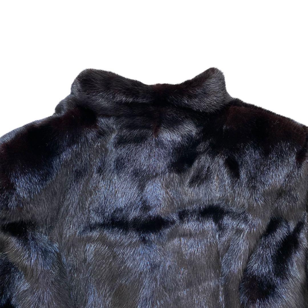 MIAROSA ミアロサ ブラックミンク コート 大きいサイズ13-15号