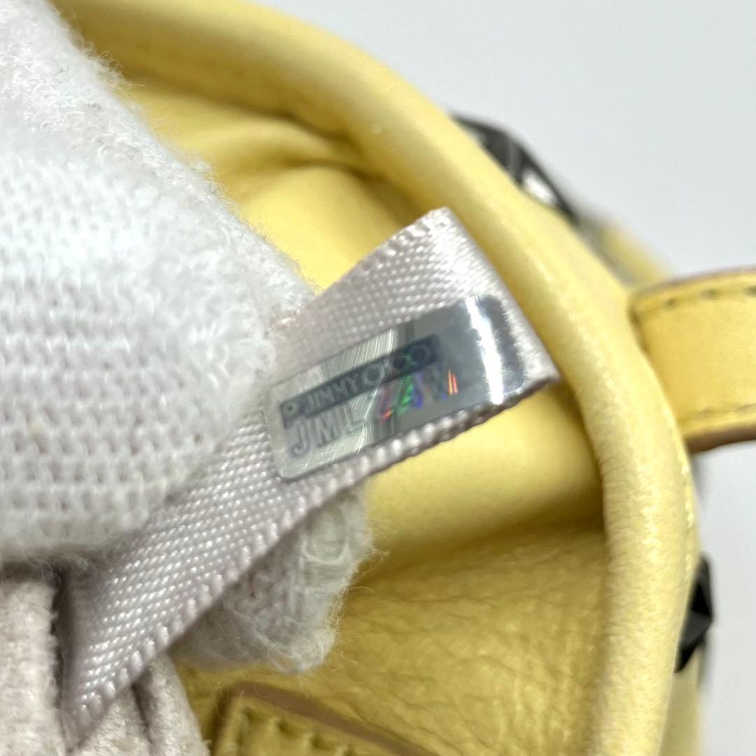 JIMMY CHOO ジミーチュウ　トートバッグ　スタースタッズ　サシャS 黄