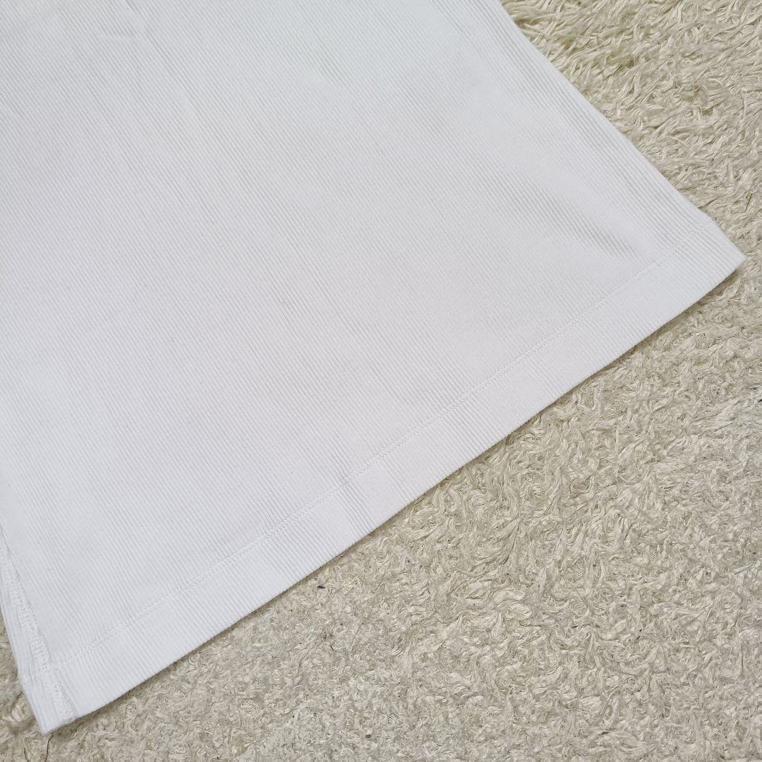 【未使用級】メゾンキツネ BABY FOX 刺繍 リブ編み タンクトップ S