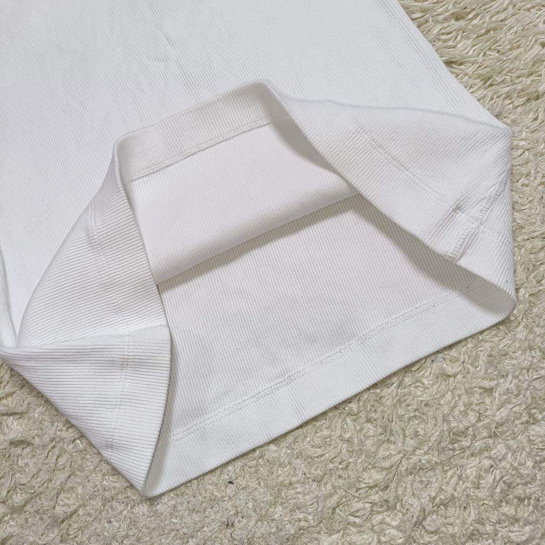 【未使用級】メゾンキツネ BABY FOX 刺繍 リブ編み タンクトップ S