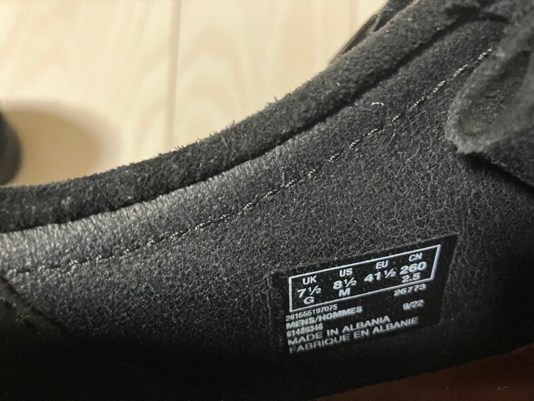 靴 CLARKS ORIGINALS Wallabee BLACK 26.0