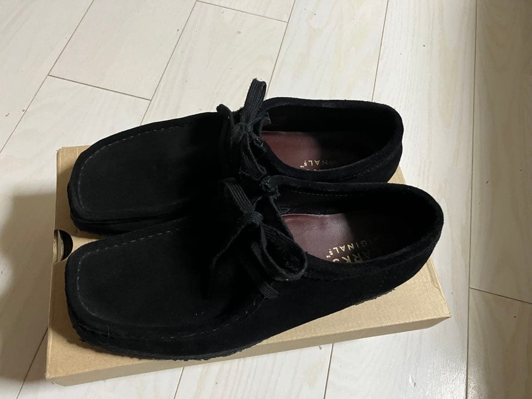 靴 CLARKS ORIGINALS Wallabee BLACK 26.0