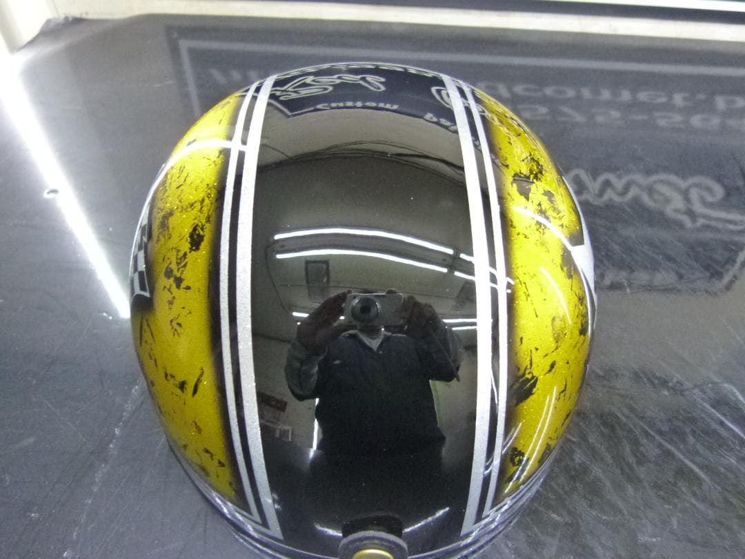 送料込！カスタムコルク半　マーシャル　黒黄ラップラメ最安値100