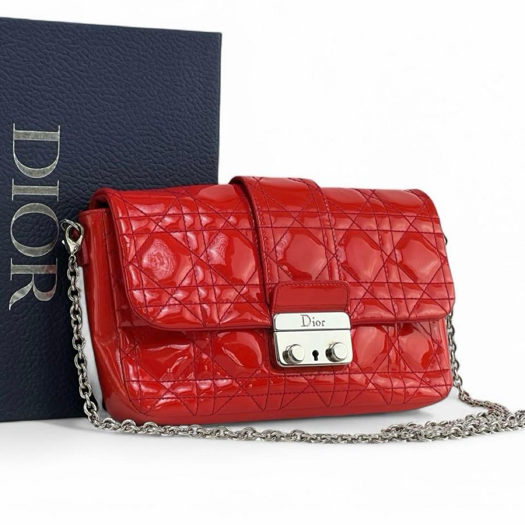 【美品】ディオール　レディディオール　ショルダーバッグ　チェーンウォレット