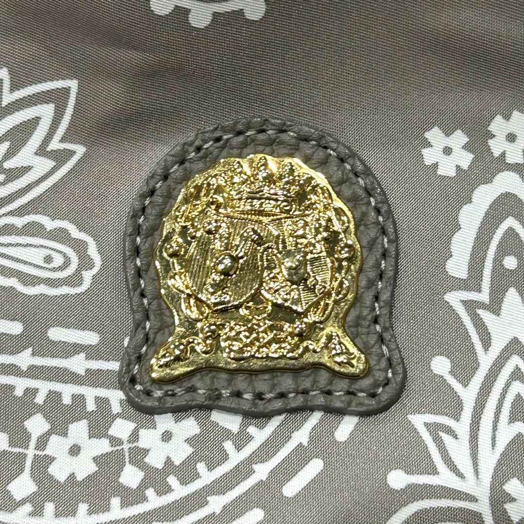 売切価格❗ADMJ ペイズリー バンダナ柄 トートバッグ 灰 /白 未使用に近い