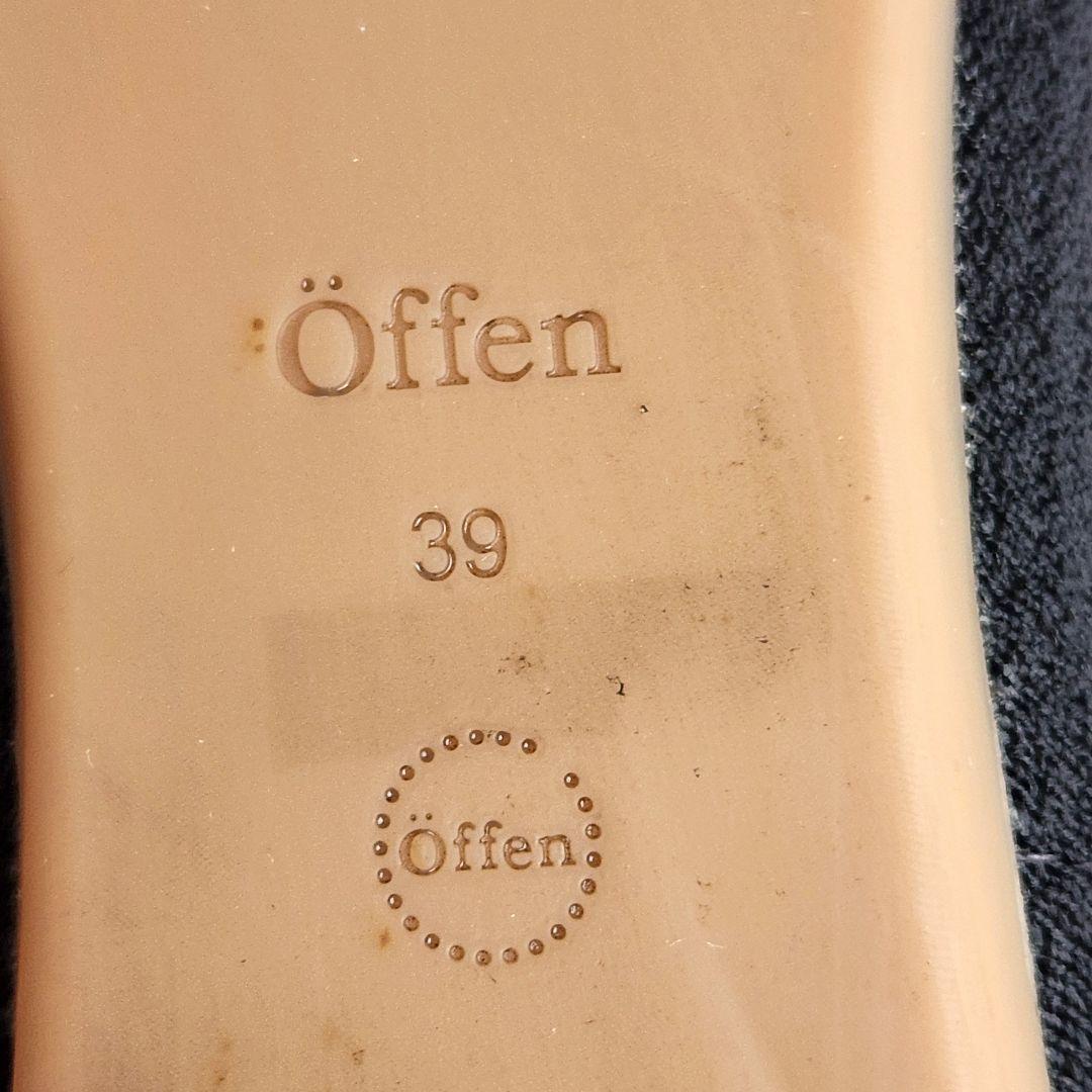 öffen pointed-FRIN❣️オッフェン フラットシューズ 39 黒