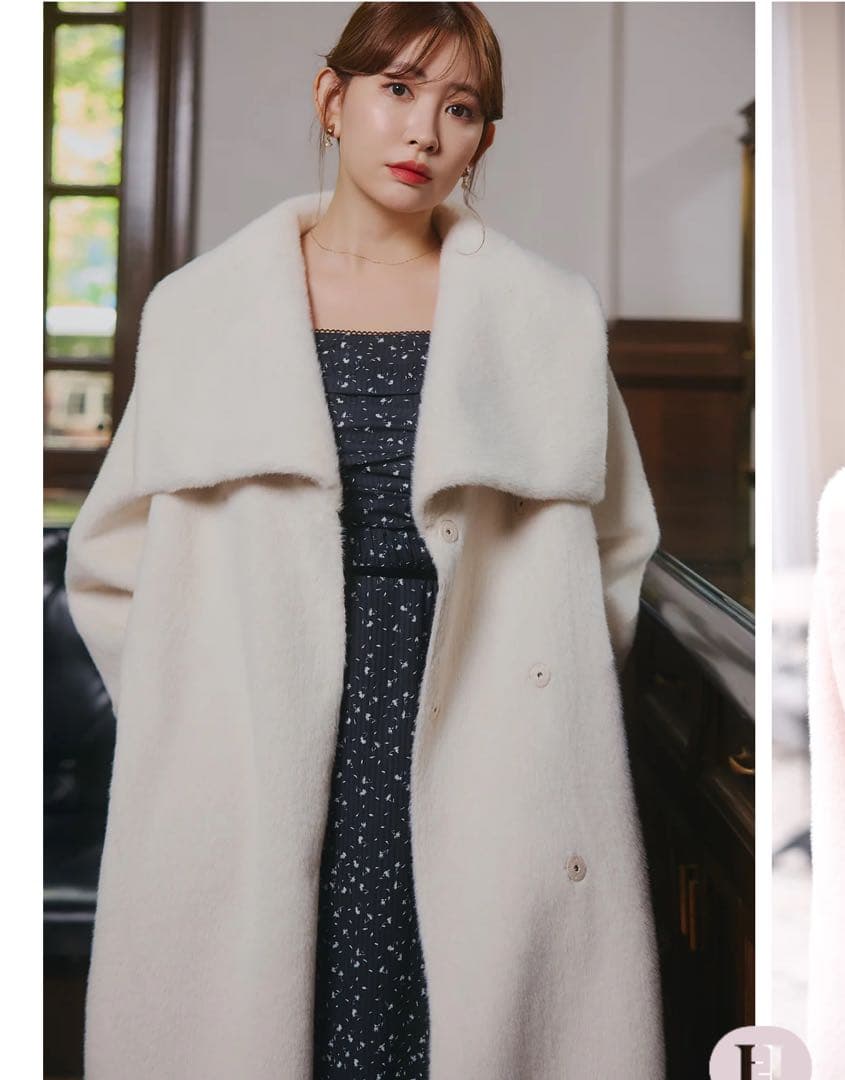 ⭐︎Ri⭐︎Grace Wrap Coat cream