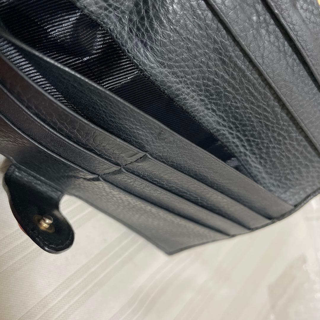 極美品 バーバリー 長財布 レザー×キャンバス ノバチェック ホースロゴ