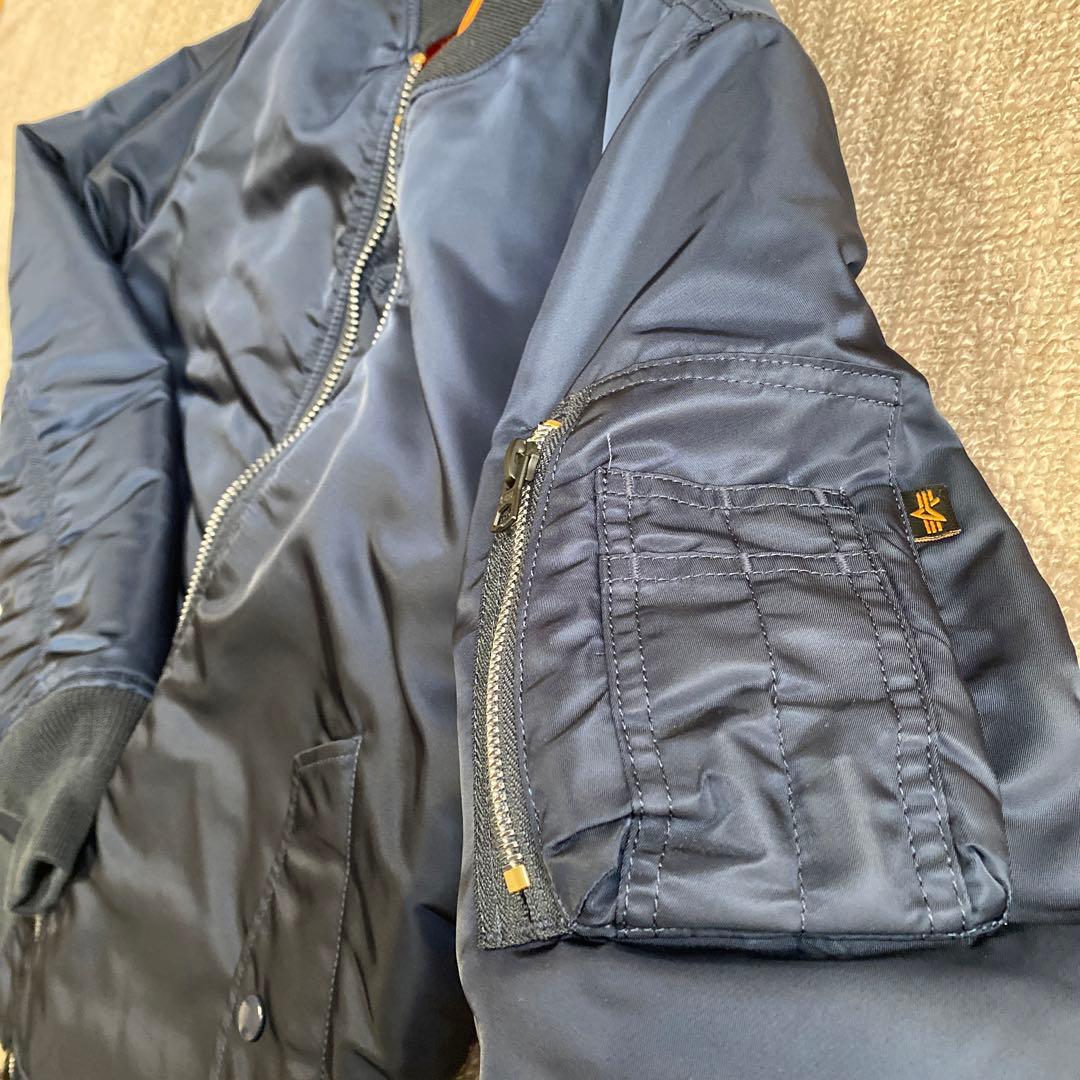 MA-1 フライトジャケットALPHA ネイビーS超美品