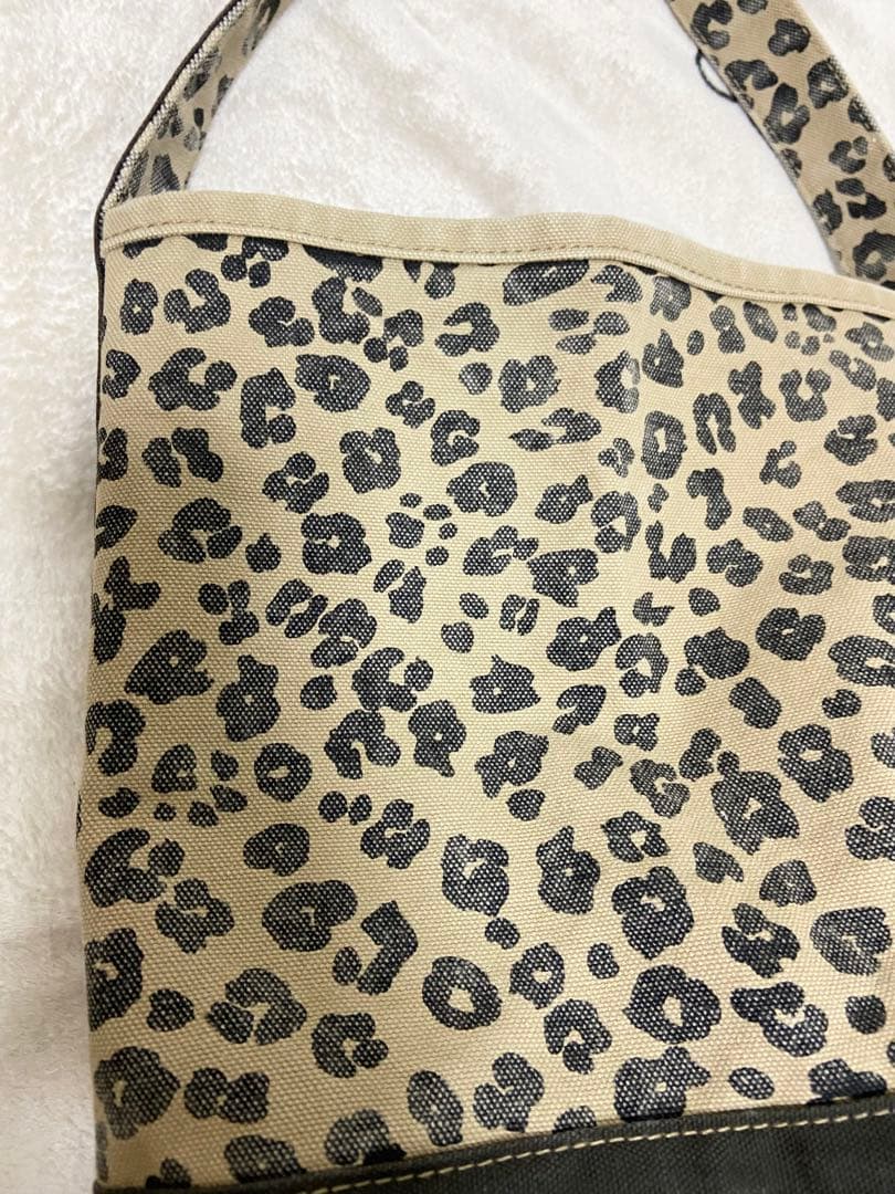 ハグオーワー　ワンハンドルバケツバッグ　ヒョウ柄　ブラウン　未使用品♡