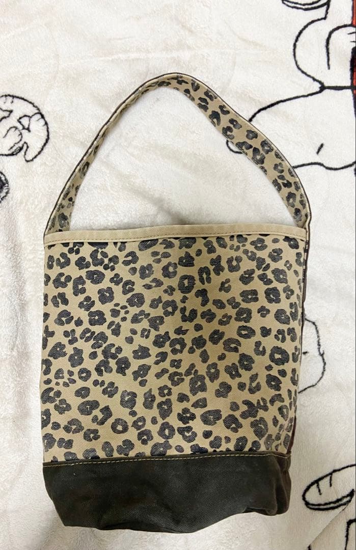 ハグオーワー　ワンハンドルバケツバッグ　ヒョウ柄　ブラウン　未使用品♡