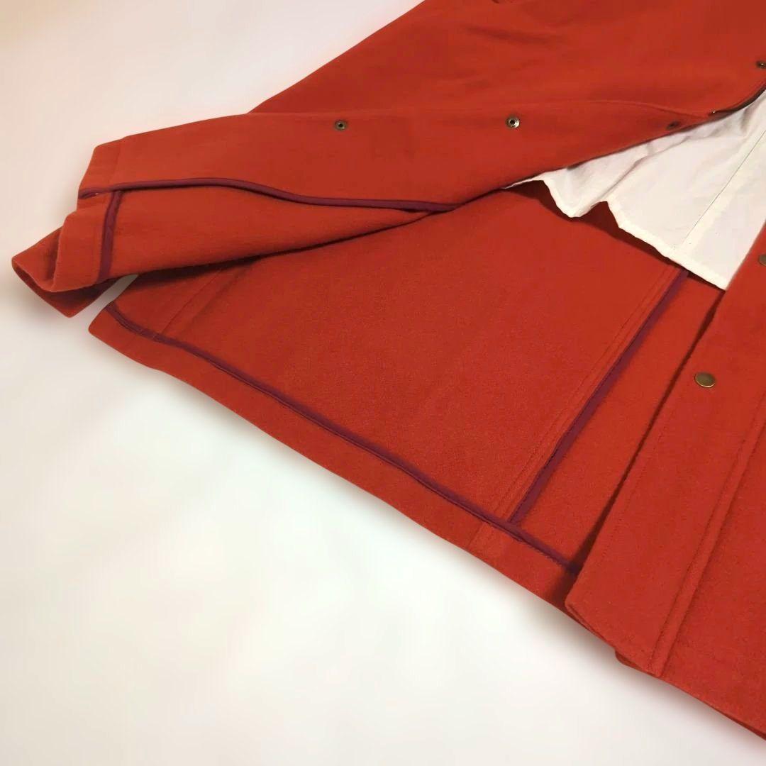 美品✨パーリッシィ PARICI 圧縮メルトンベンチコート　オレンジ