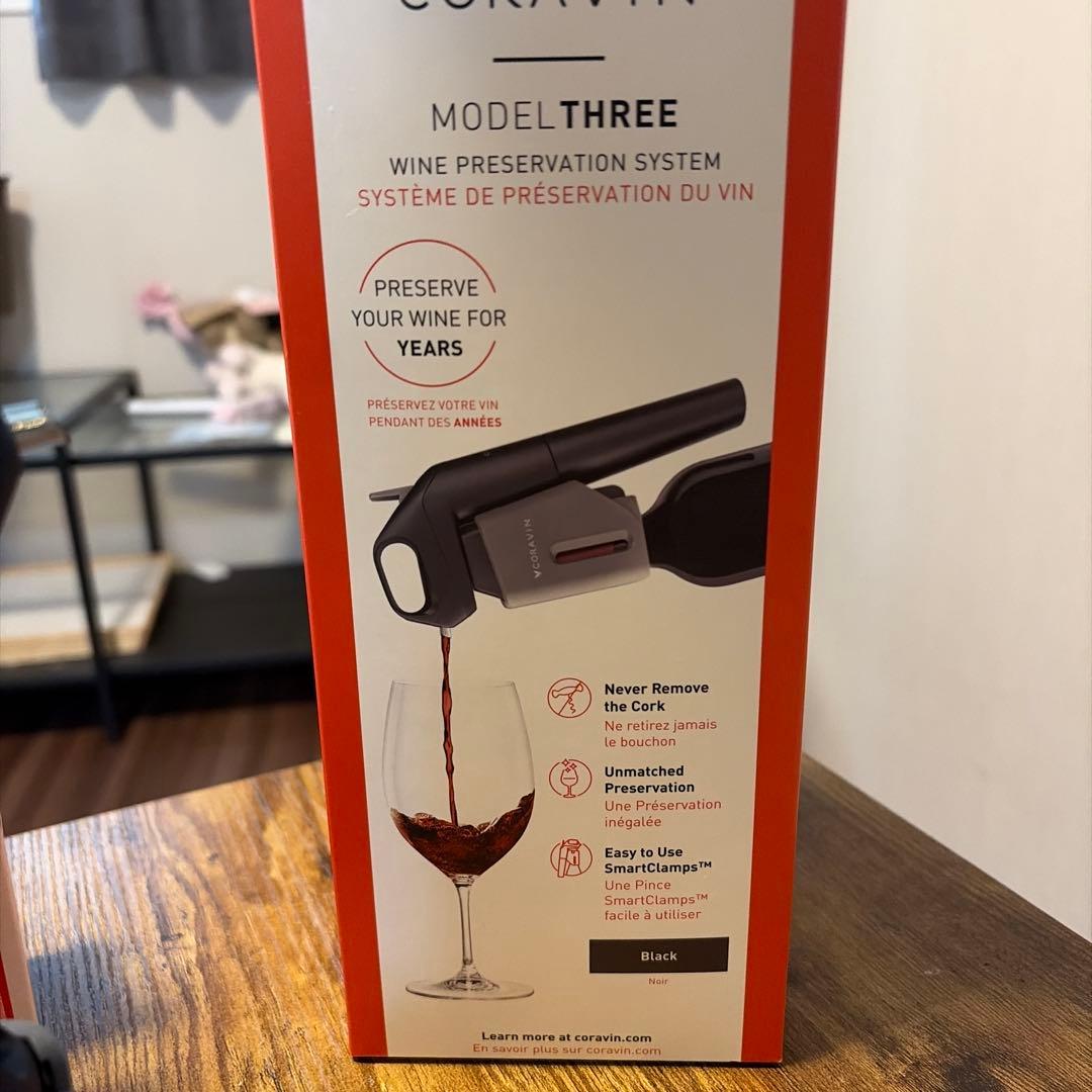 Coravin model Three/コラヴァン/ガス6本/おまけ付き