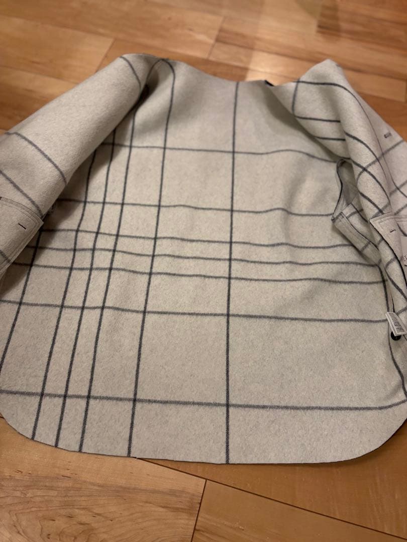 極美品 ETHOSENS エトセンス　ウールメルトン ジャケット　ダークグレー