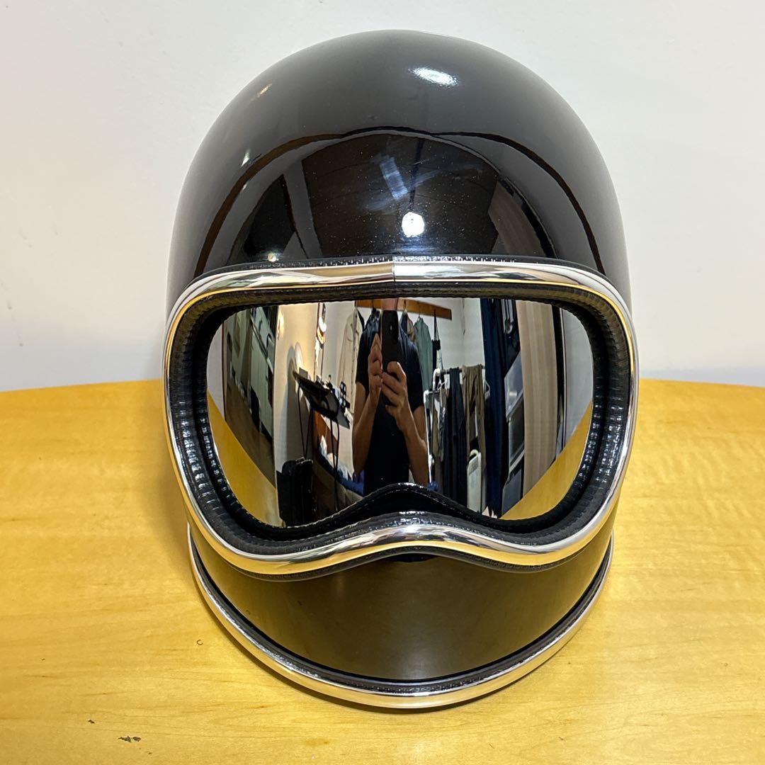 新品　スペースヘルメットXLサイズ　ブラック　ゴーグル、ケース付きnobudz風