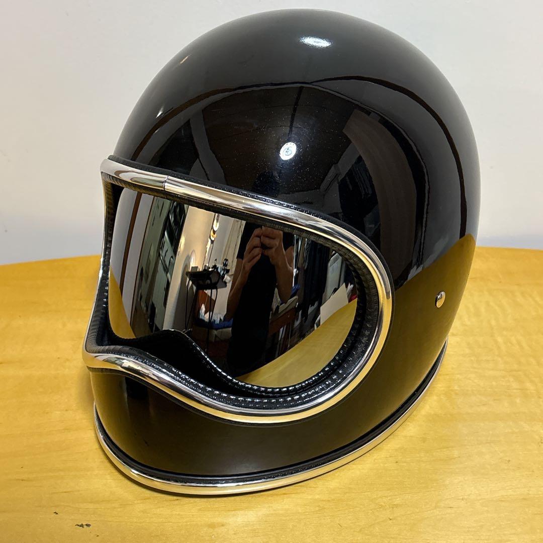 新品　スペースヘルメットXLサイズ　ブラック　ゴーグル、ケース付きnobudz風