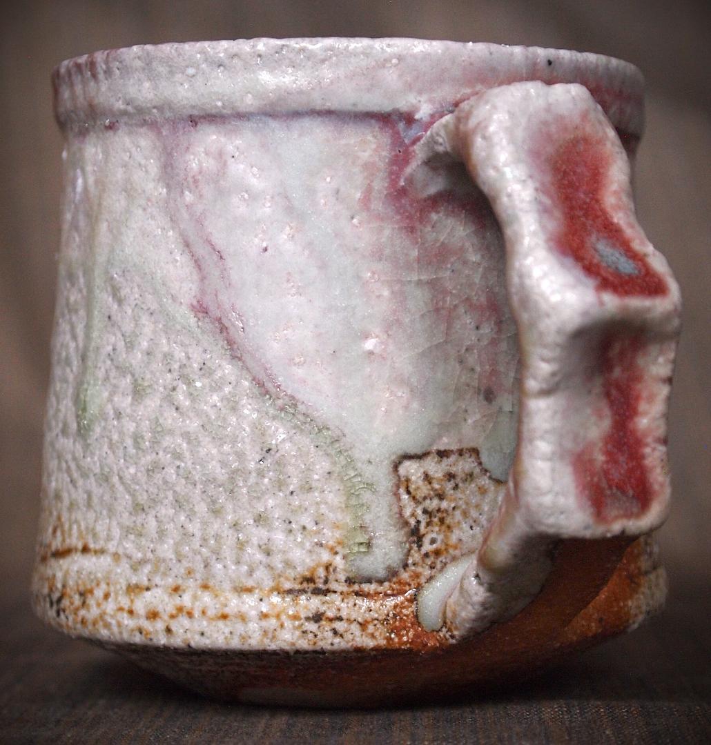 人気作家★高橋燎★信楽【窯変】焼き締めマグカップA★トレインキルン薪窯