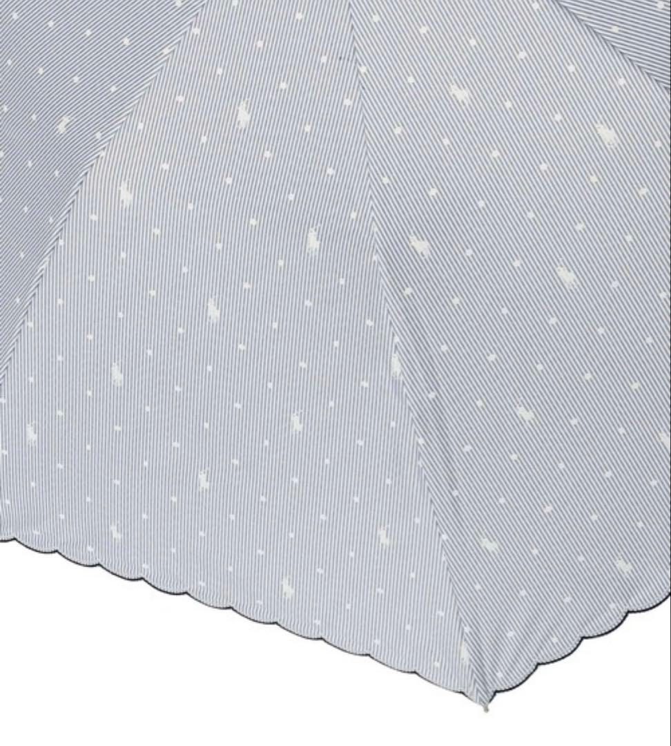 POLO RALPH LAUREN 日傘　ストライプドット　ブルー