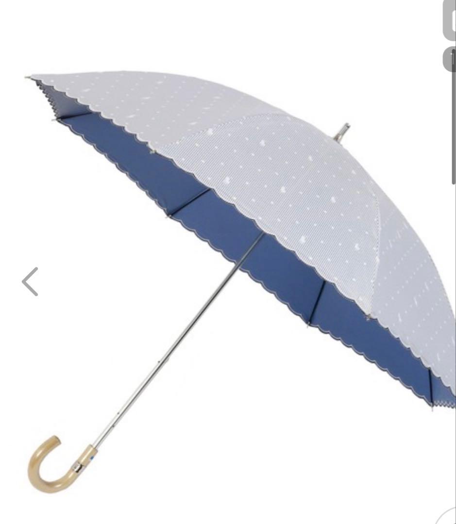 POLO RALPH LAUREN 日傘　ストライプドット　ブルー