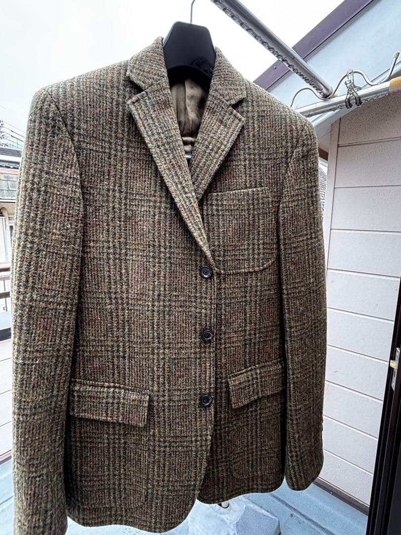 ラルフローレンRUGBY ツイードジャケット カーキブラウン