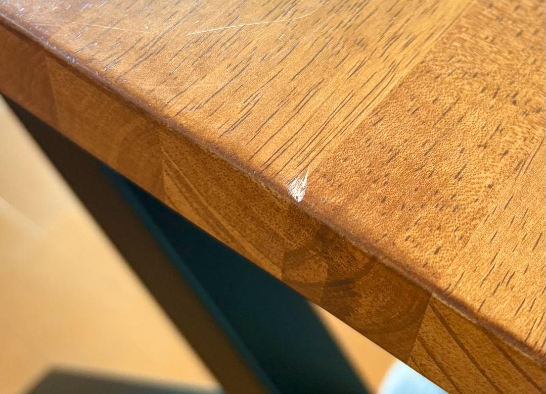 KANADEMONO ラバーウッド チークブラウン テーブル 300*100cm