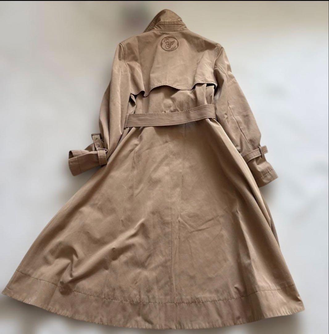 美品✨定価19万✨フォクシー モノグラムトレンチコート バッグロゴ 21年