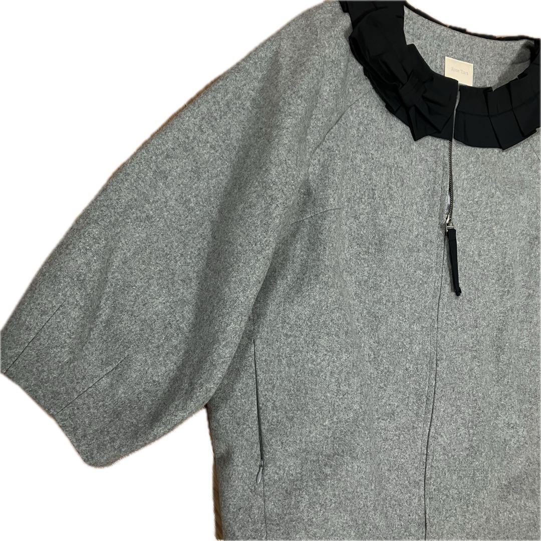 【未使用級】希少✨大きいサイズ46 Rose Tiara コクーンウールコート