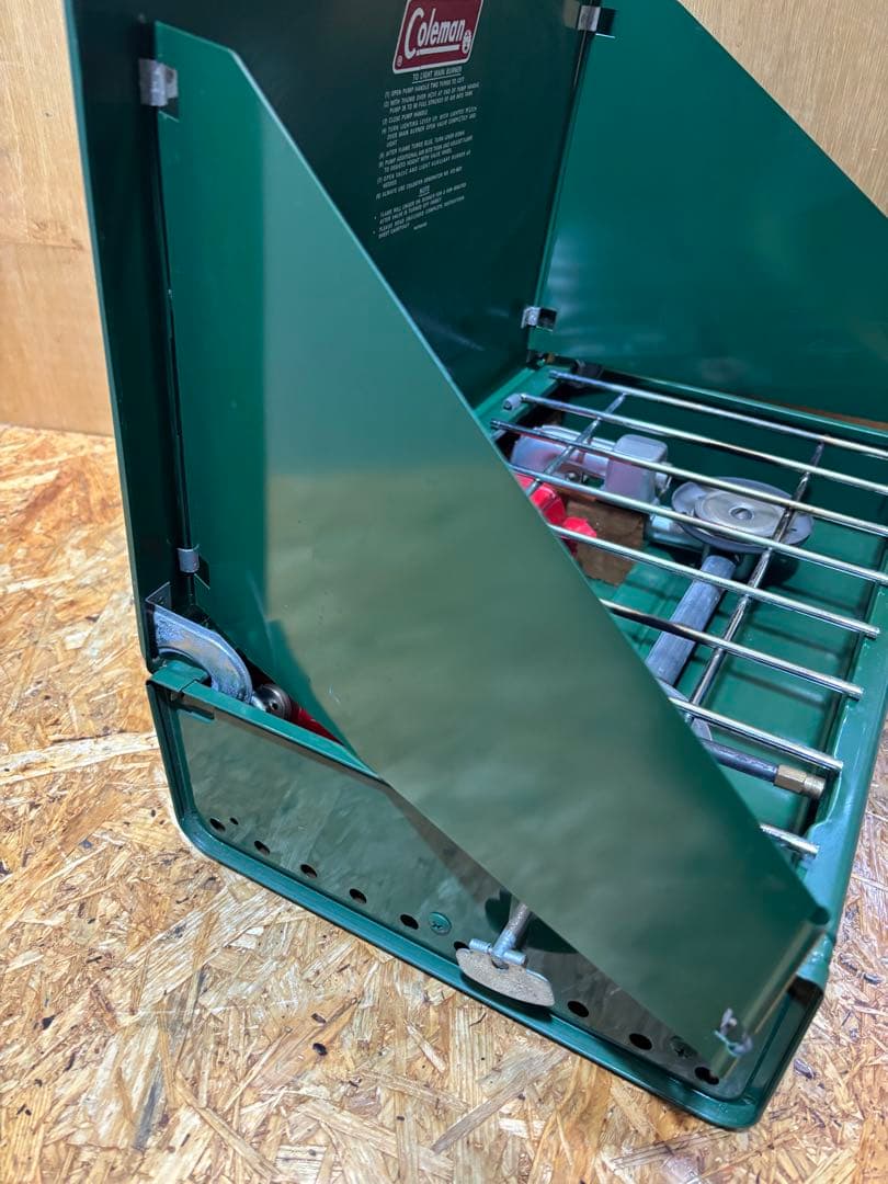 ヴィンテージ コールマン コンパクト ツーバーナー 425E ポンプカップ交換済