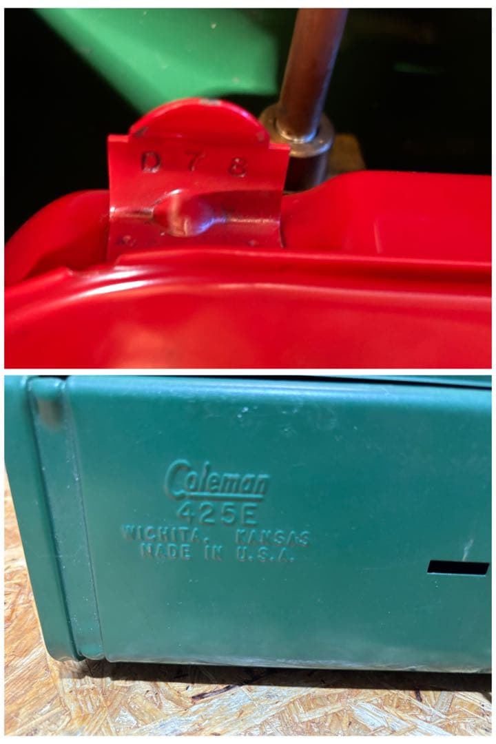 ヴィンテージ コールマン コンパクト ツーバーナー 425E ポンプカップ交換済