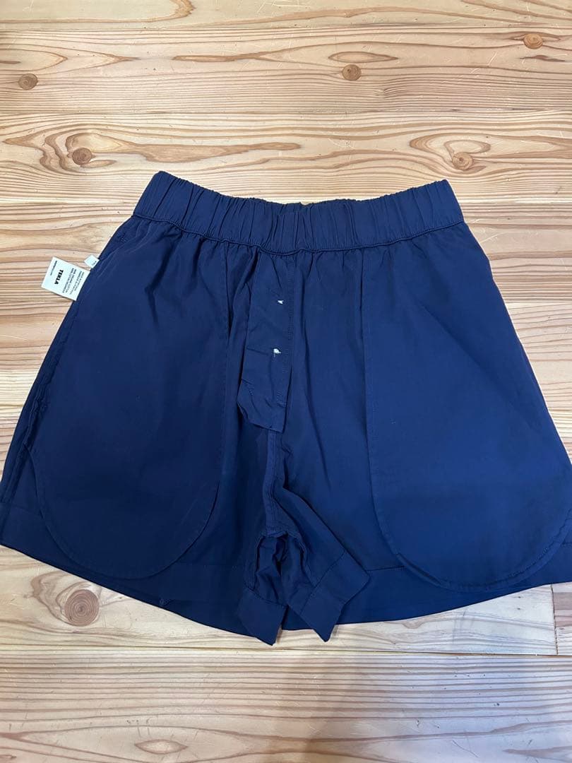 TEKLA ネイビー ショートパンツ ウエストゴム
