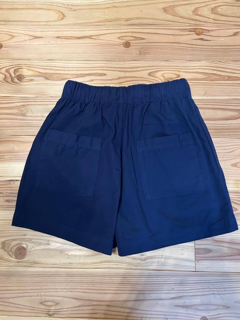 TEKLA ネイビー ショートパンツ ウエストゴム
